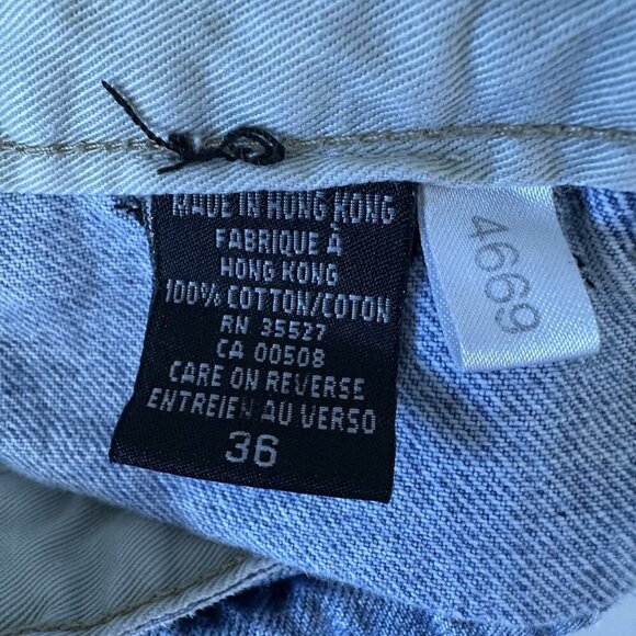 Marithe Francois Girbaud Denim Shorts Size 36 Blue Vintage Jorts Baggy - Picture 4 of 10